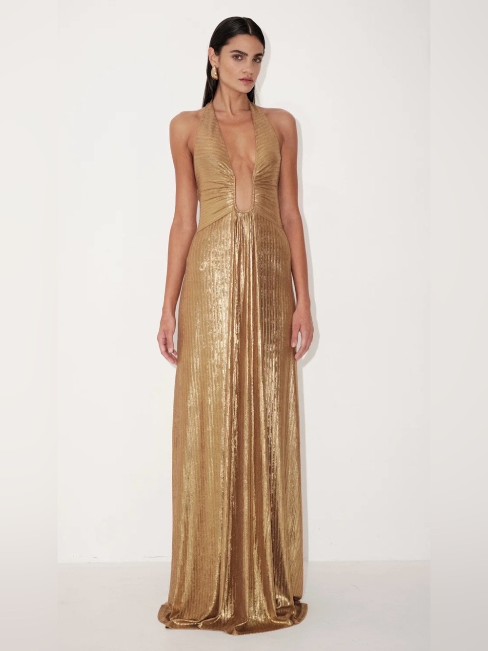 DELFI - Oriel Dress in Gold - Size Small (NWT)